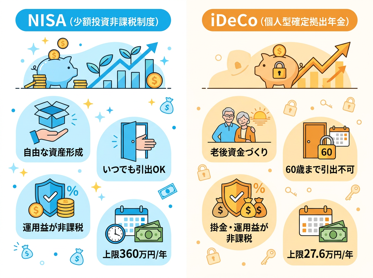 NISAとiDeCoの比較