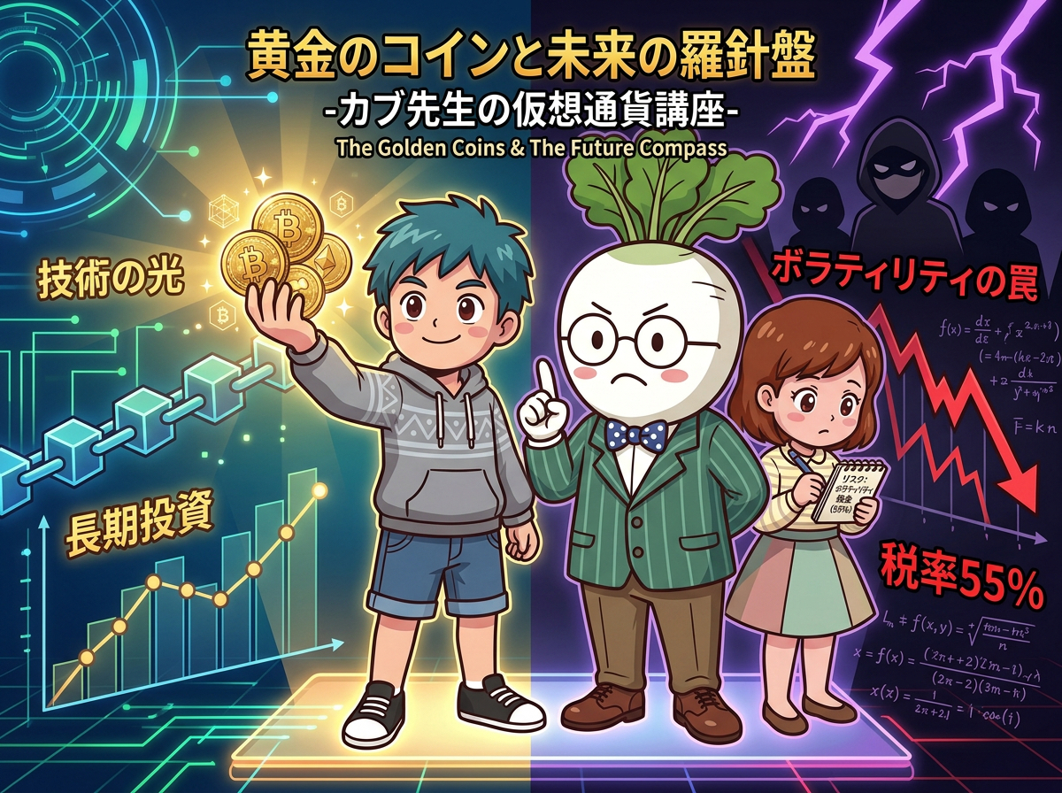 【仮想通貨の基本】「怪しい・ギャンブル」で終わらせない！超初心者向けビットコインとブロックチェーンの仕組み＆絶対知るべき5大リスクをカブ先生が徹底解説！