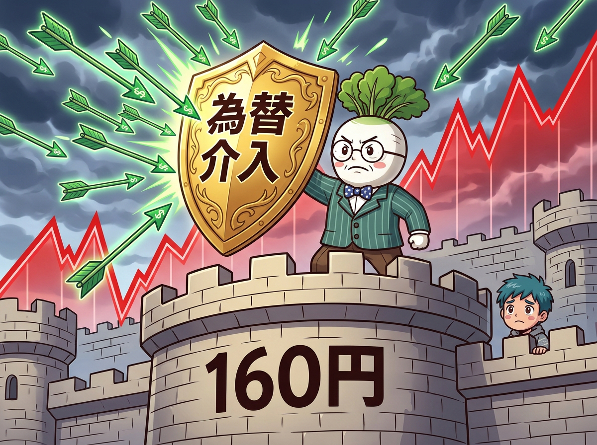 【為替介入の罠】160円防衛戦の限界をカブ先生が徹底解説！