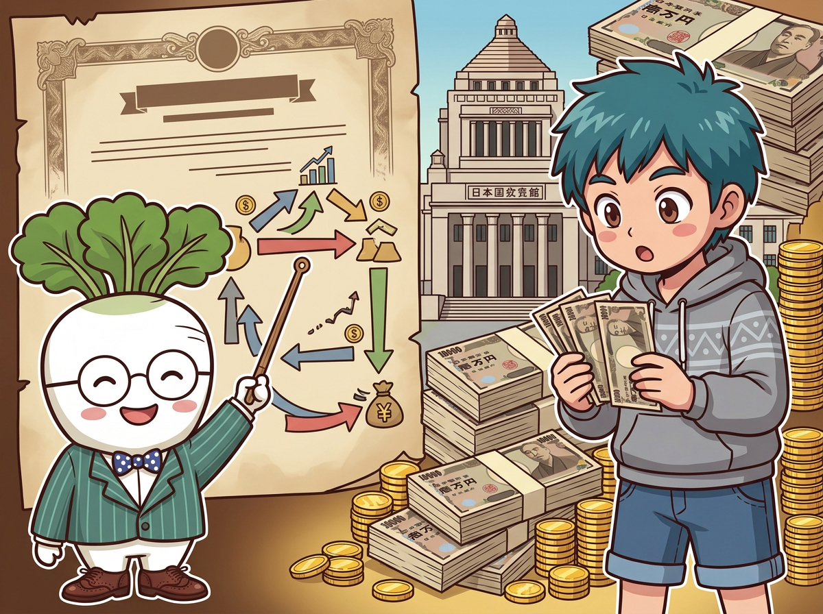 【初心者向け国債】国の借金と個人向け国債の基本 | カブ先生のお金の学校
