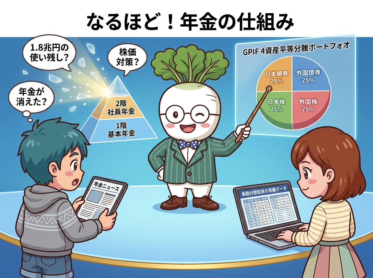 年金予算1.8兆円使い残しの謎とは？GPIF運用と混同しやすい公的年金の仕組み＆よくある5大デマを徹底解説
