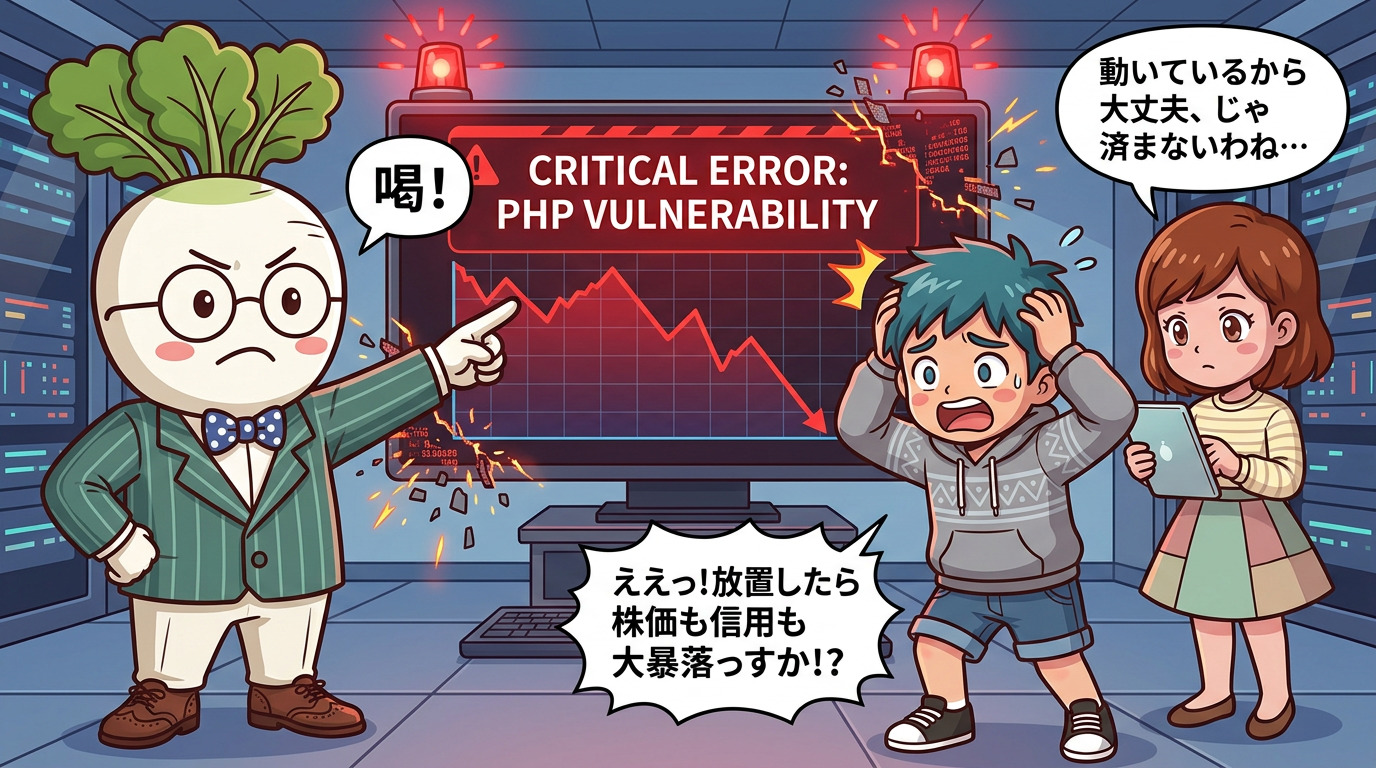 「放置」は最大コスト！株価と信用を毀損するPHP脆弱性のリアル