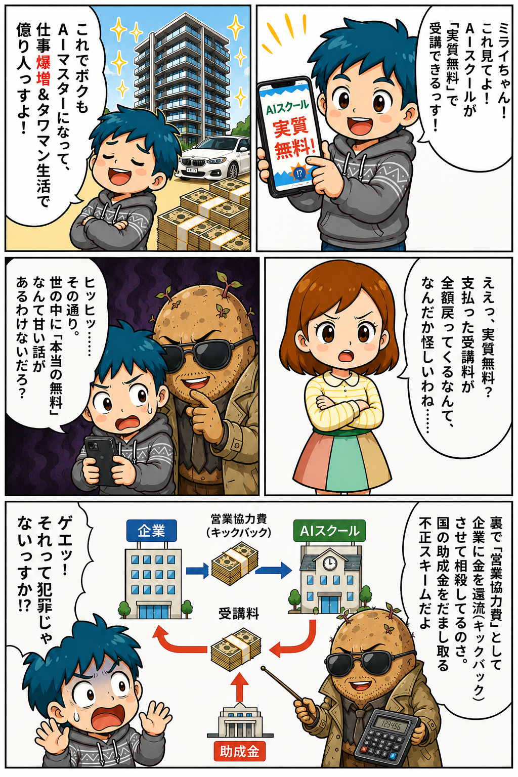 「実質無料」AIスクールの甘い罠とリスキリング補助金詐欺