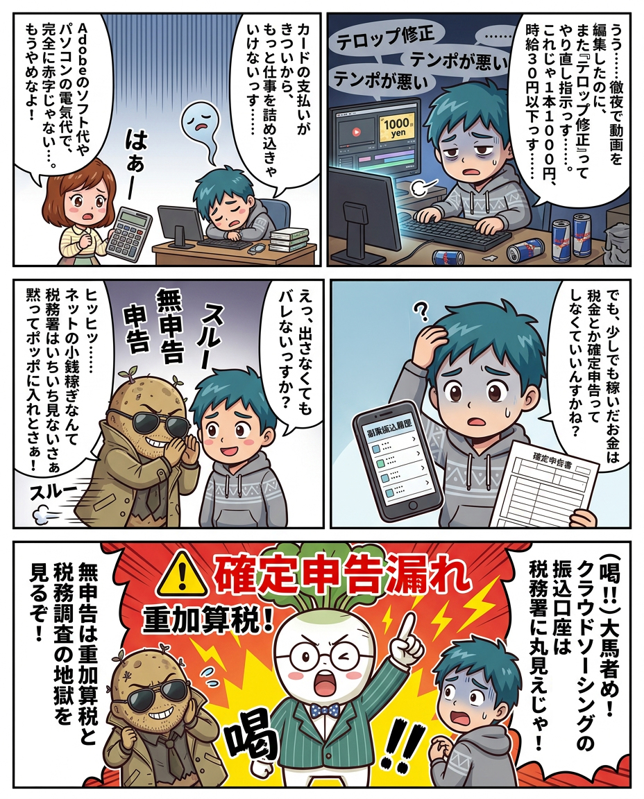 「『副業・在宅ワーク』の甘い誘惑 〜『月50万簡単』クラウドワークス/ランサーズの闇と確定申告地獄〜 - 2