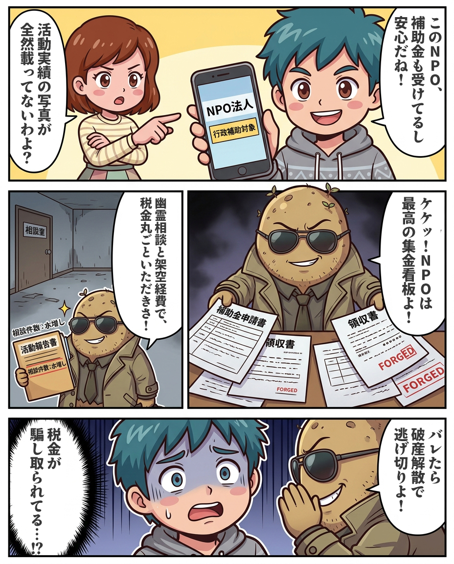 NPO法人を使った補助金・助成金詐取の闇!『善意の看板』の裏で税金が消えるカラクリと見分け方 - 1