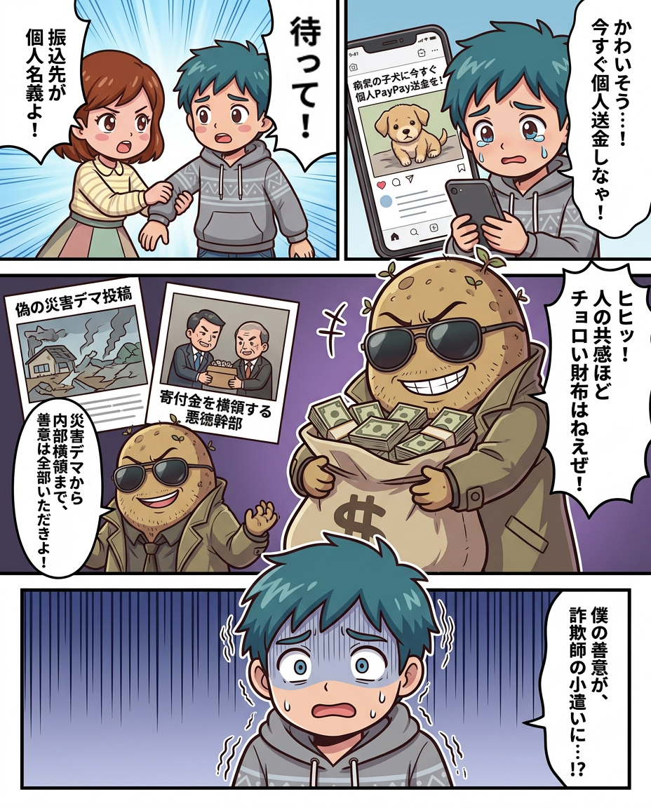善意を食い物にする『偽装寄付・義援金詐欺』の闇!個人送金やデマ投稿からお金を守る鉄則 - 1