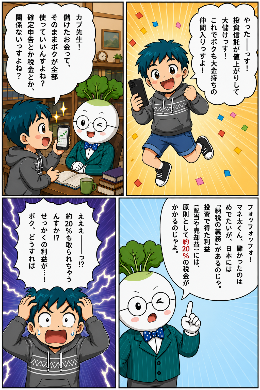 投資の利益と税金のキホン